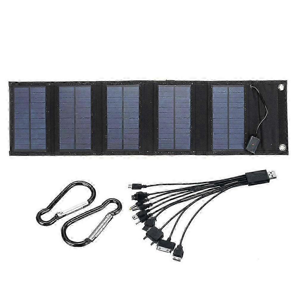 Solarbetriebenes faltbares USB-Panel-Ladegerät für mobile Geräte - 70W faltbares wasserdichtes Solarpanel