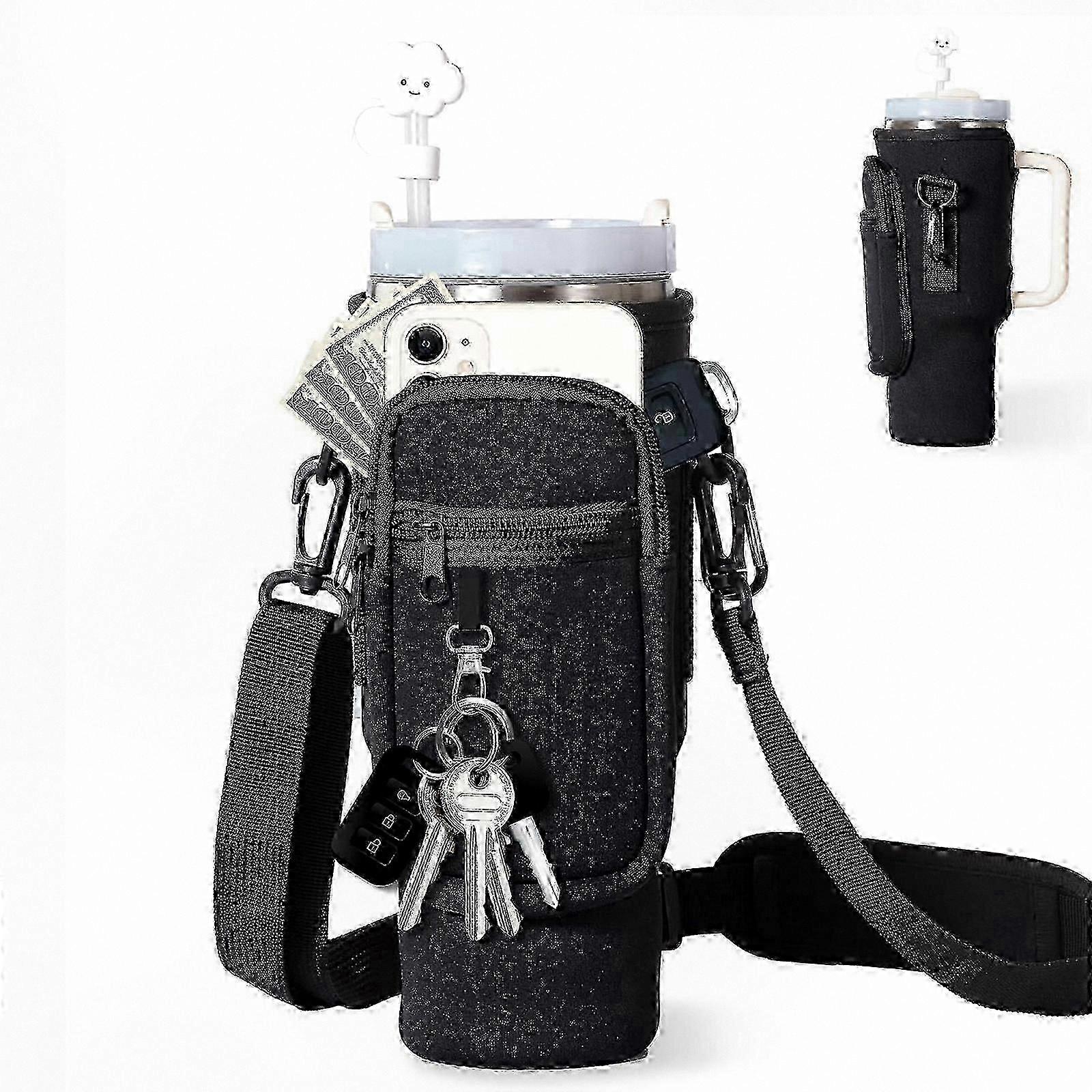 40oz Insulated Tumbler with Leakproof Design and Portable Strap for On-the-Go Hydration Solutions