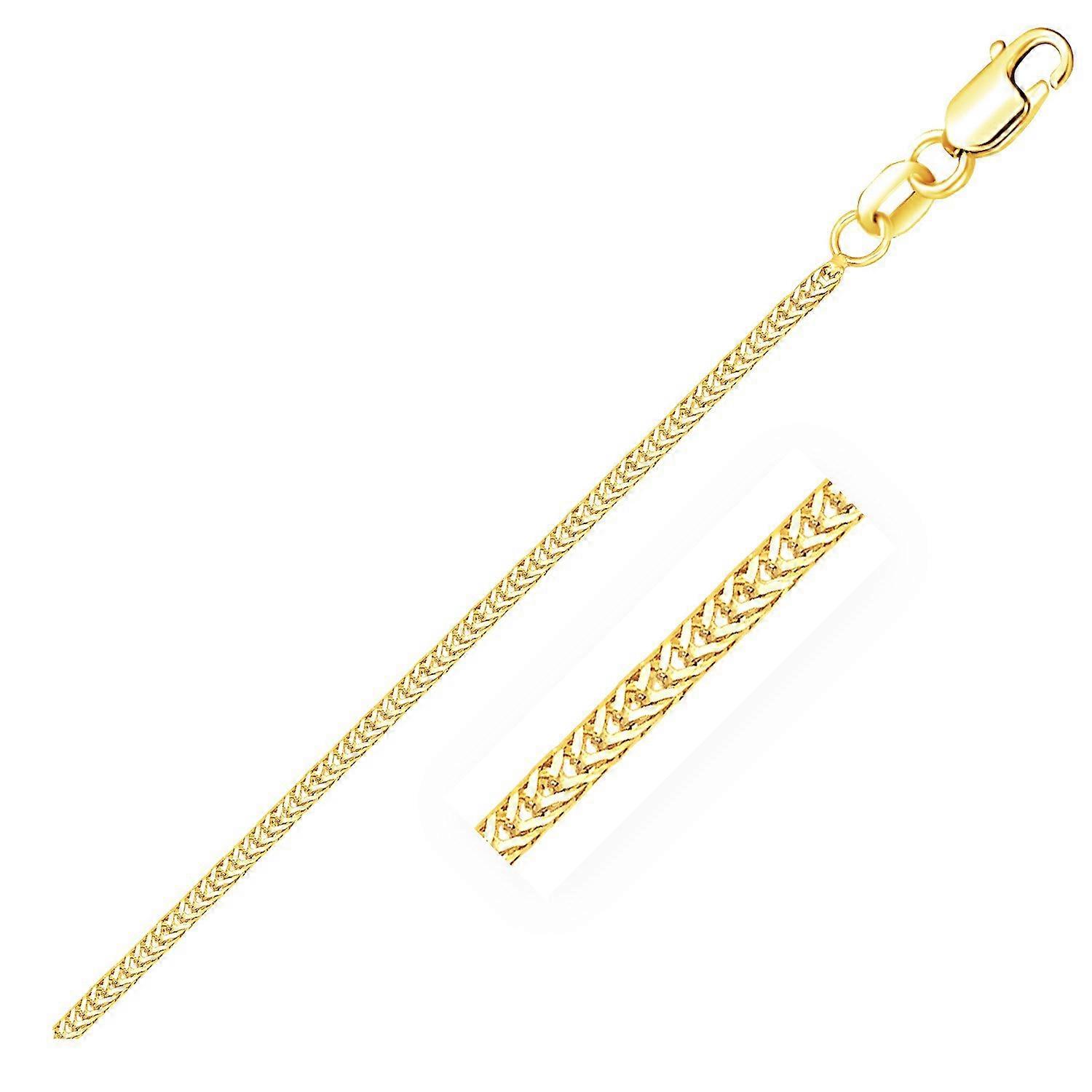 14k Yellow Gold Foxtail 1.0mm Chain