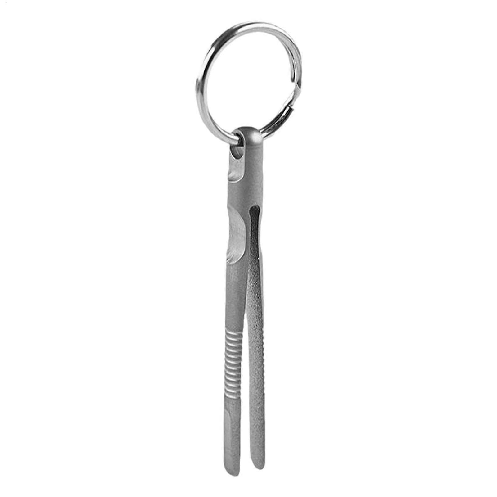 Titanium Alloy Tweezers Fine Flat Head Micros Tweezers With Precision Locking For Climbing Gear Durable Titanium