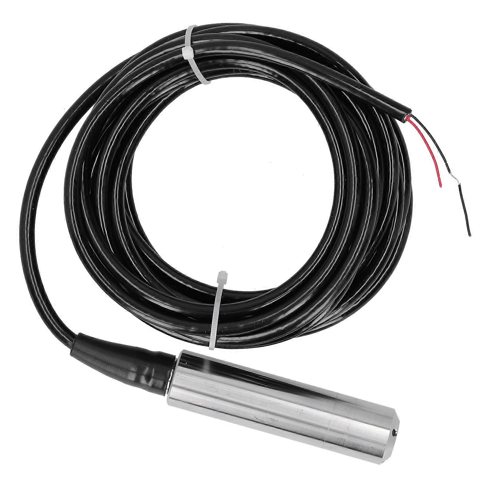 YB2JF Liquid Level Transmitter 5m Cable Water Level Sensor Detector 1232VDC 420mA(0-9 m )