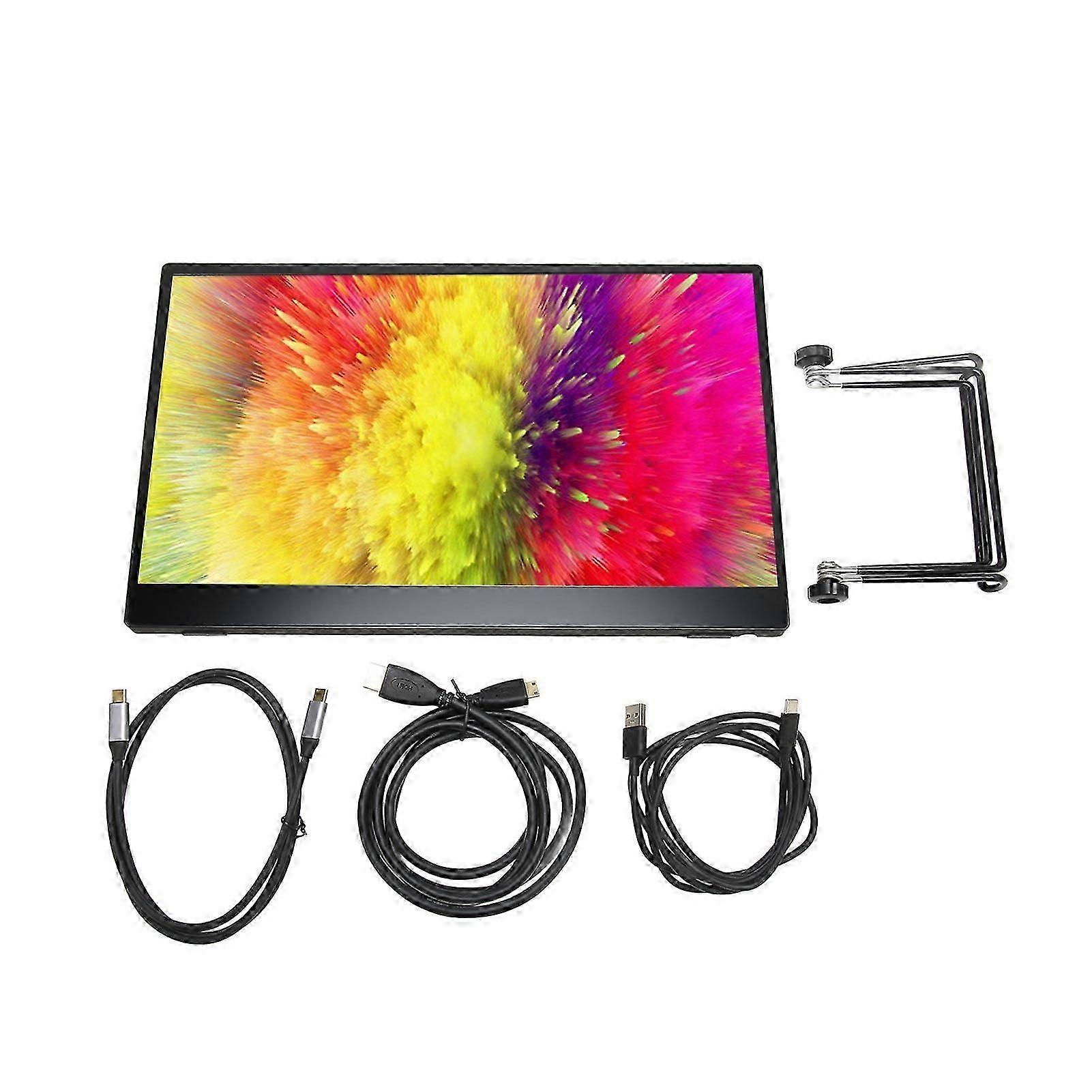 15.6inch Portable Monitor 1080p Fhd Hdr Ips Usb C With Hd Multimedia Interface For Laptop Pc Computer Phone Game Console