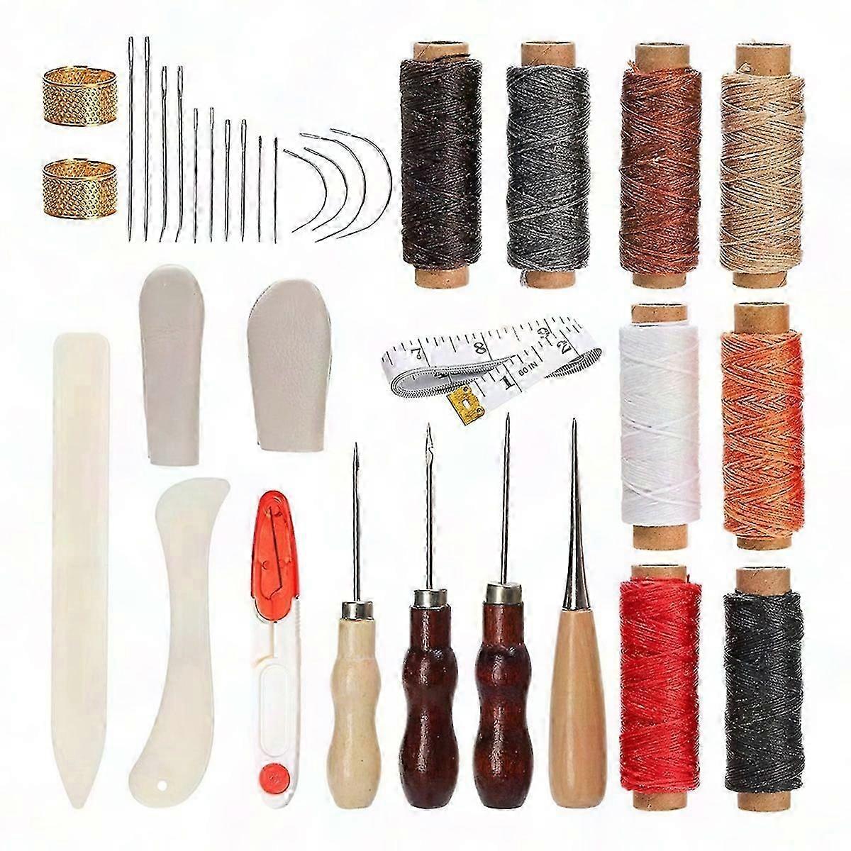 34-Piece Bookbinding Kit for Beginners - DIY Hand Binding Tools Set with Essential Supplies
