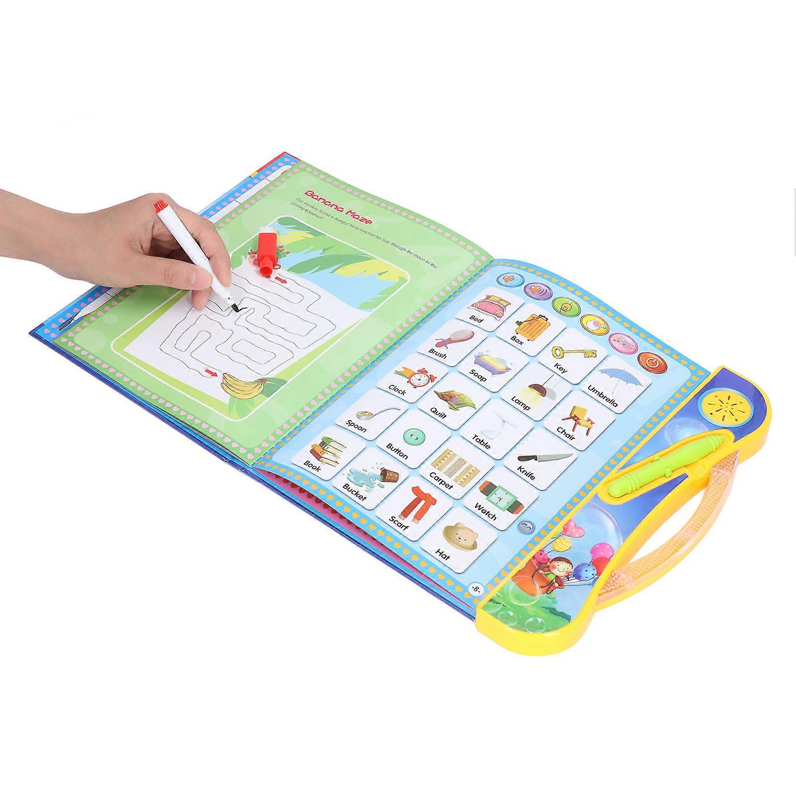 Children Learning Machine with Pen & Chalk Eraser, Blue, 3+ Years