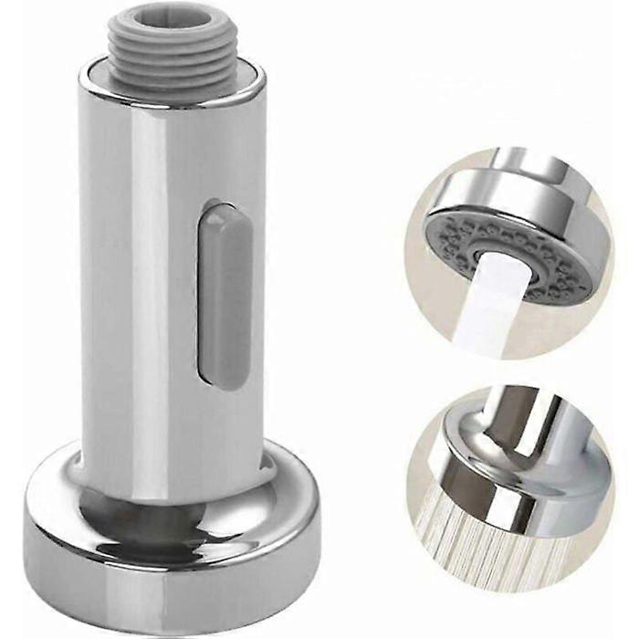 Shower Head - Universal - Press Down Pro - 2 Functions - Silver - Sink