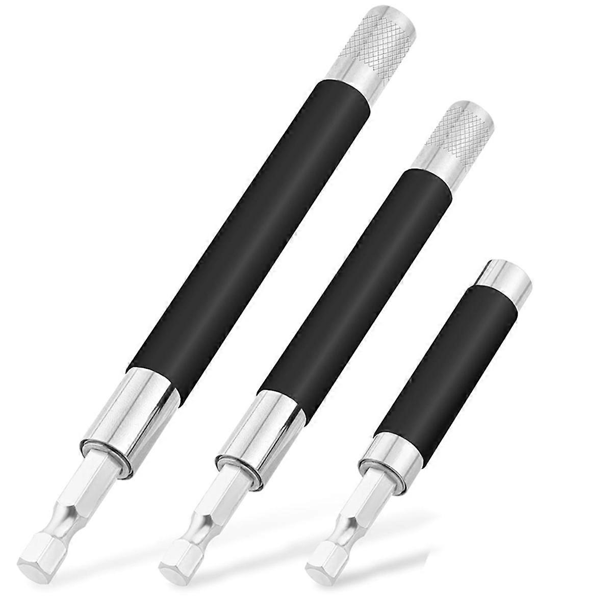 Drill Bit Holder 3.1/4.7/5.5Inch, Drill Bit Extension 4 Pcs, Magnetic Bit Holder 1/4Inch Hex, Drill