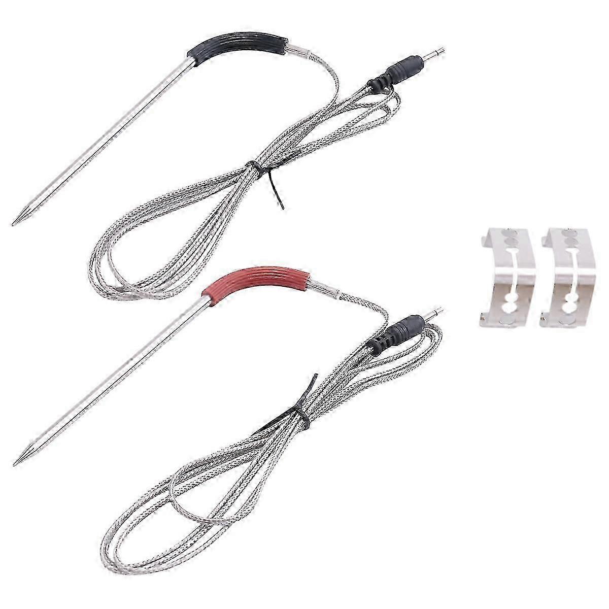 2 Pack Meat Temperature Probe for Weber Grill and Smoker with Probe Clip Accessories