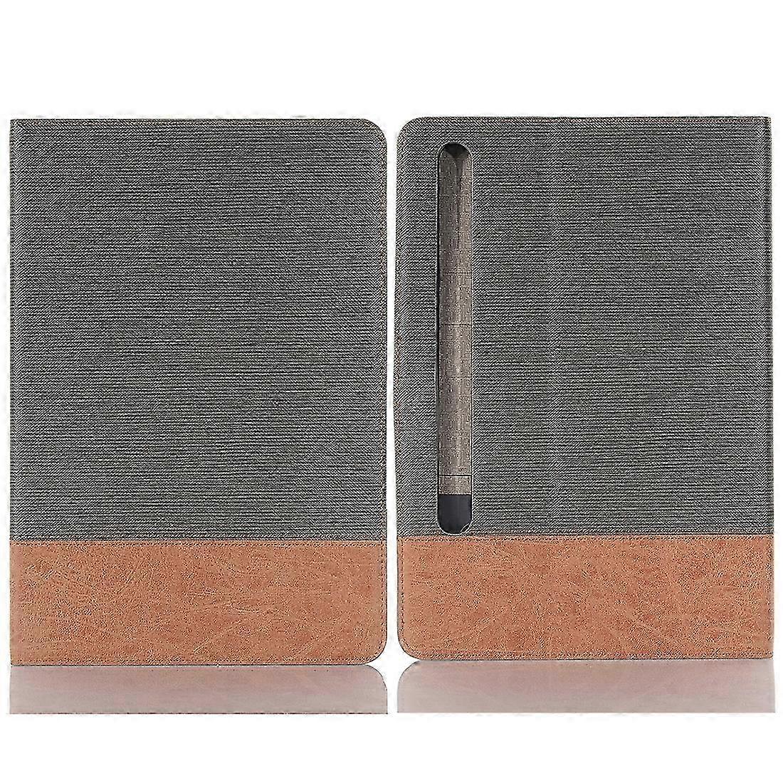 Cross Texture Stitching Leather Tablet Case 2025