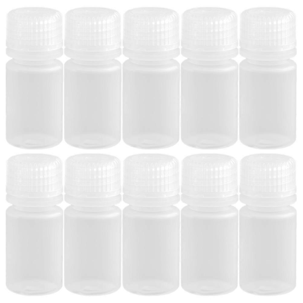 Laboratory Reagent Bottle Plastic Storage Bottles for Storage 10Pcs