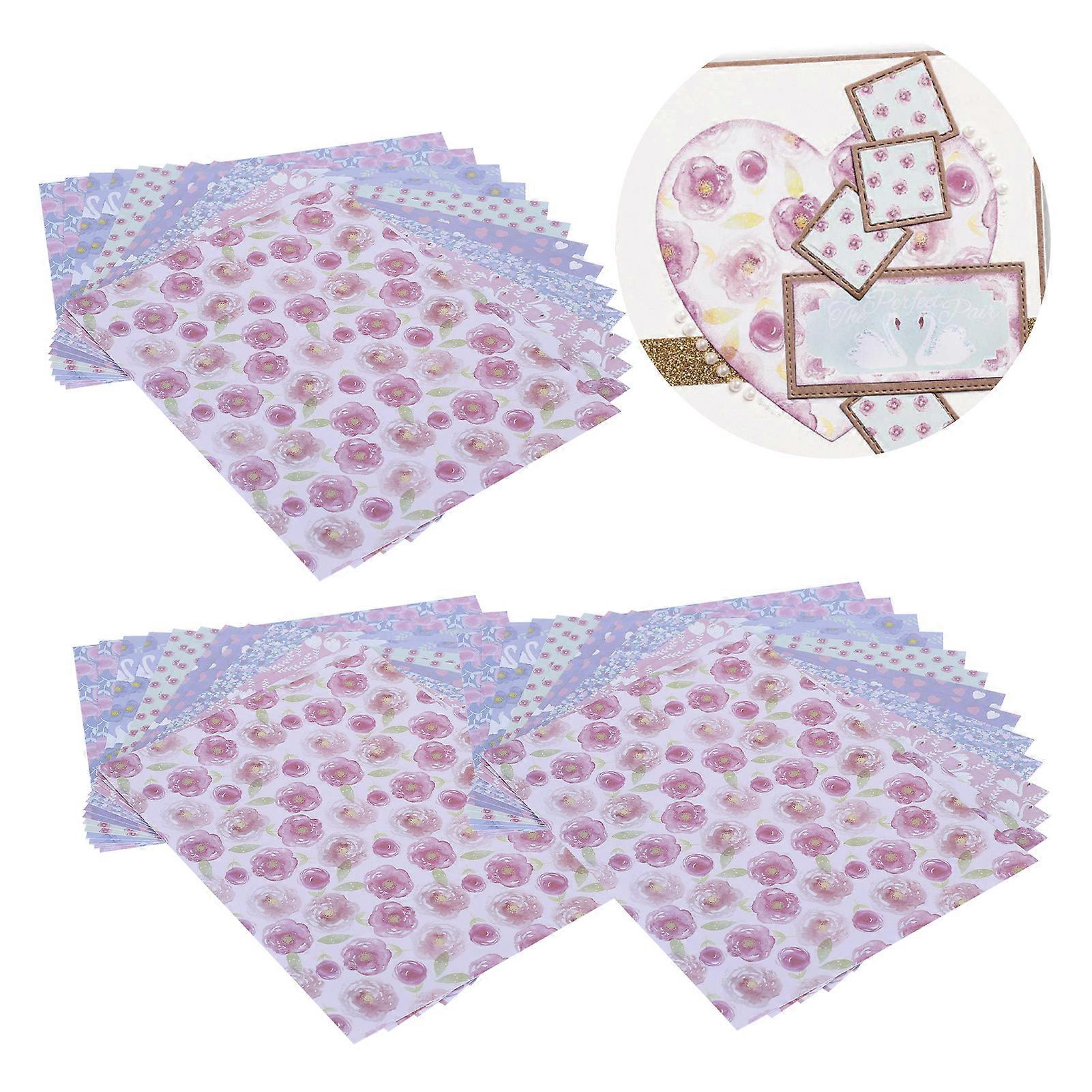 42Pcs DIY Journal Background Paper Set 14.8x19.7cm Multi Patterns