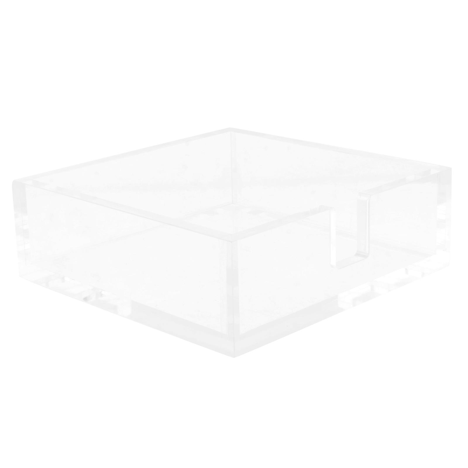 2Pcs Acrylic Napkin Holder for Storage Use Transparent Party Paper Towel Holder