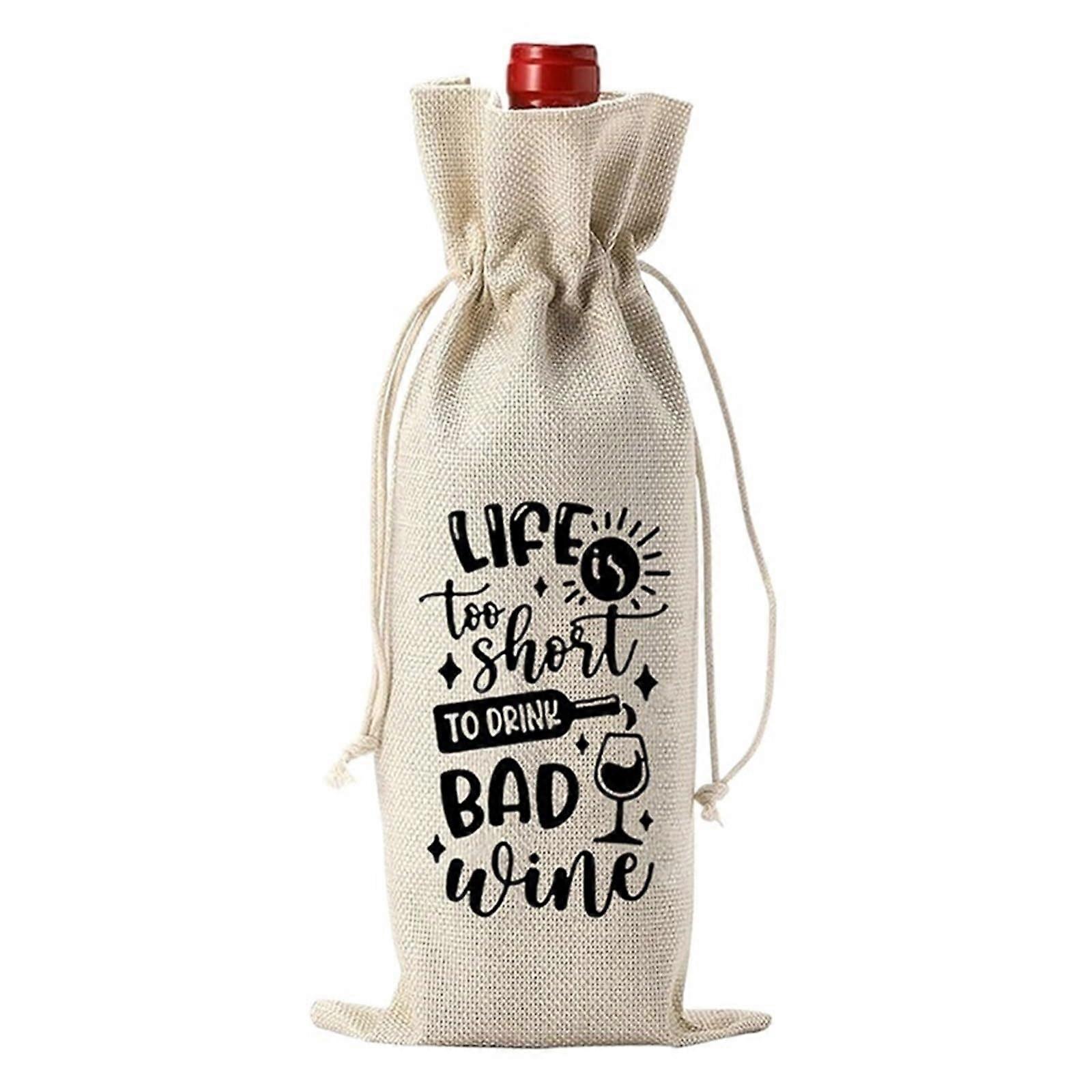 Wine Bottle Drawstring Bags Multicolor Pack Of 3 Model N3 Gift Packaging For Wine Bottles
