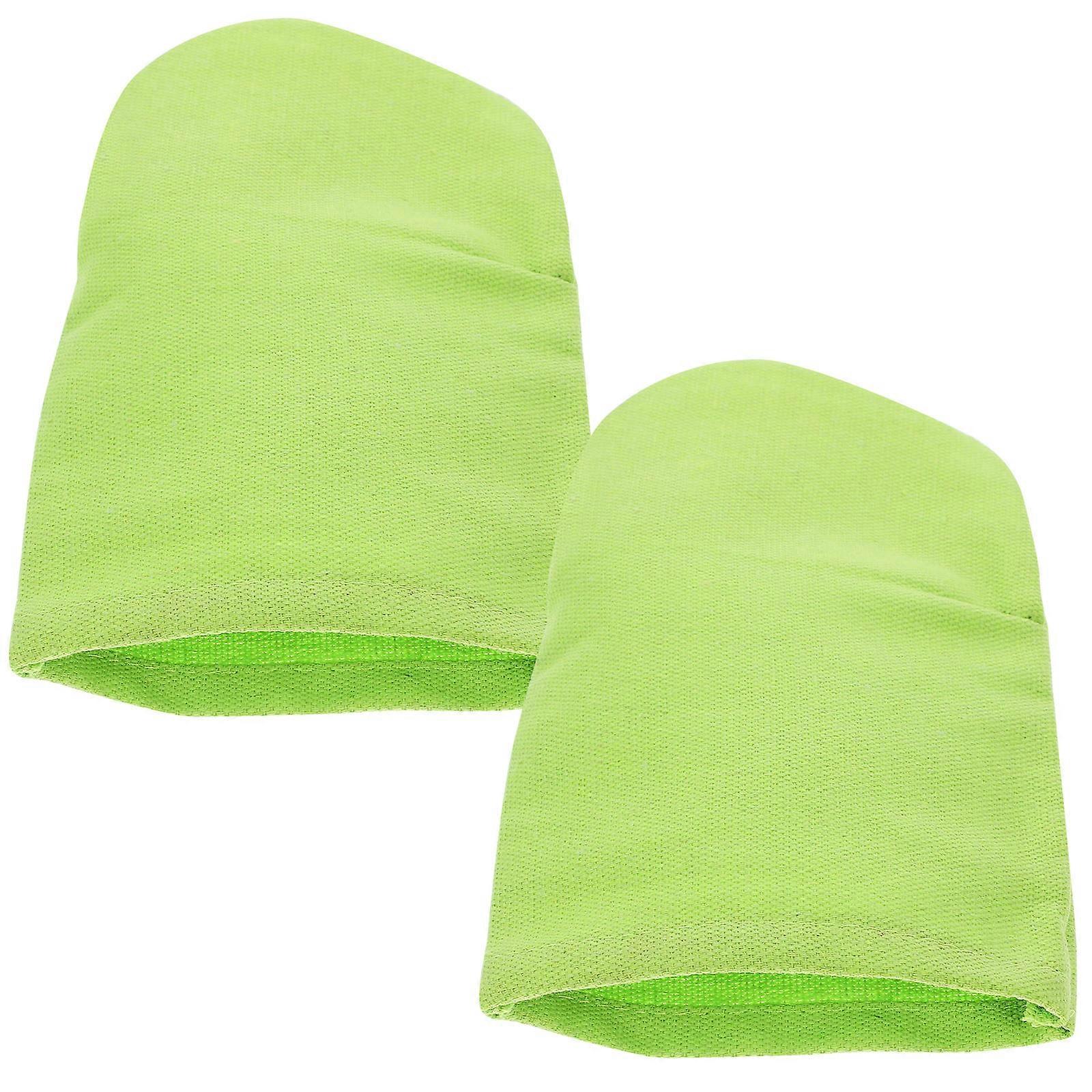Graffiti Hand Puppet Craft Supplies For Puppet Stage 20.50X13.00X0.50Cm Green Duck Mouth Shape 2Pcs