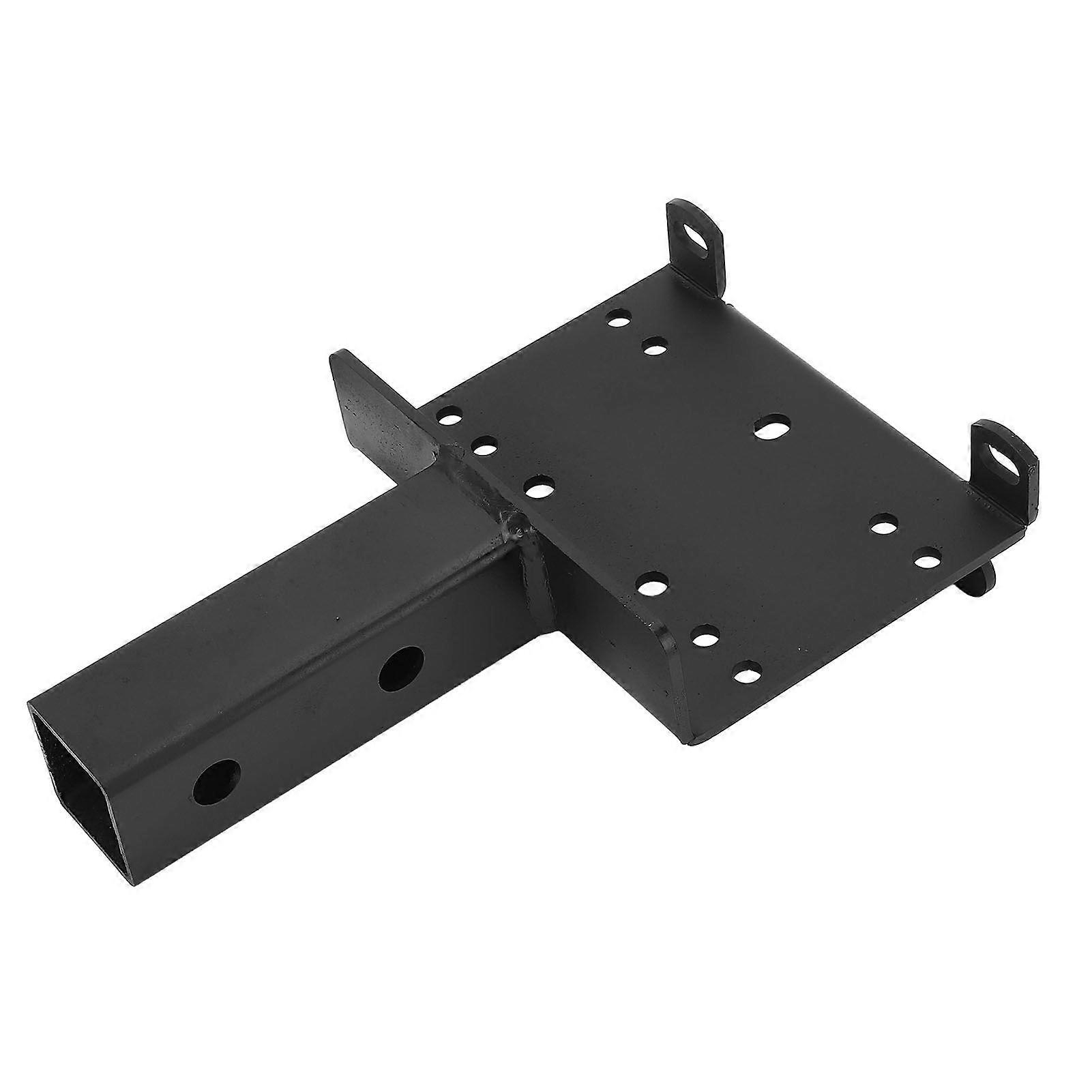 Universal Trailer Hitch Winch Mounting Plate with 2inch Receiver Winch Bracket Winch Mounting Plate for ATVs UTVs Lawn Garden Equipment