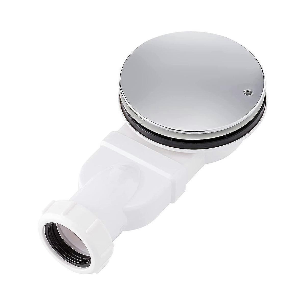 Low Profile Chrome ABS Shower Drain 90mm 36L/Min Flow, Side Trap Siphon