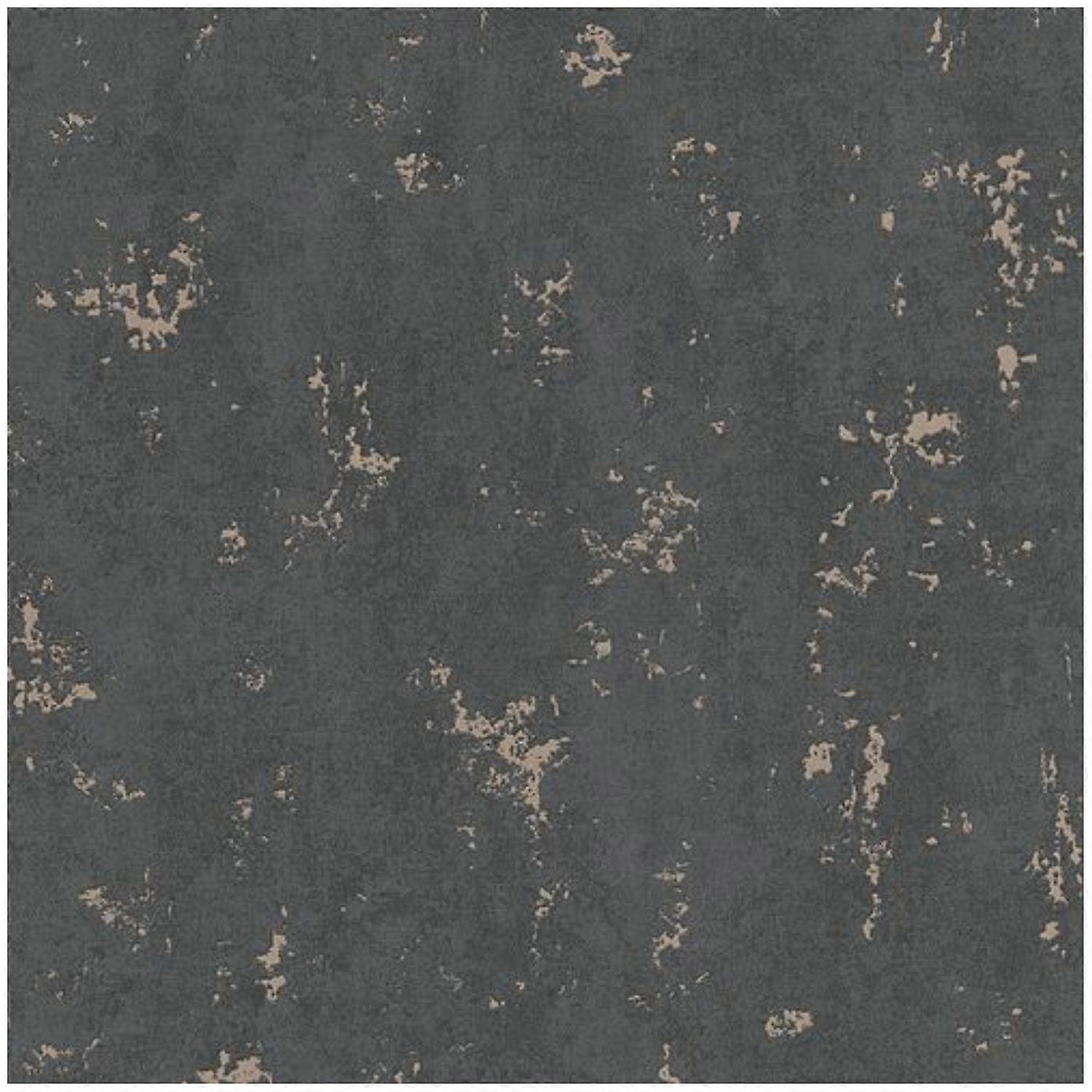 Erismann Distressed Weathered Concrete Black Wallpaper