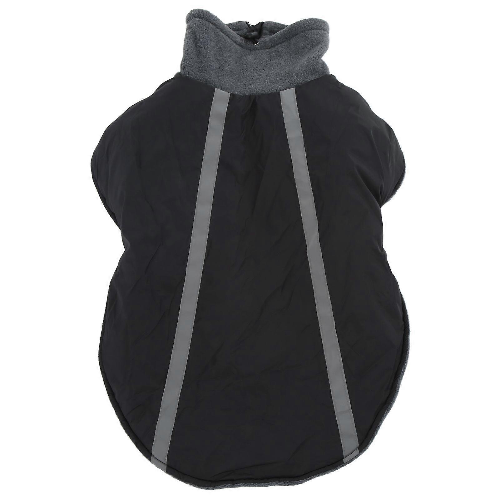 Winter Dog Raincoat Waterproof Warm Pet Rain Jacket with Strip Reflective for Small Medium Large DogsXXL