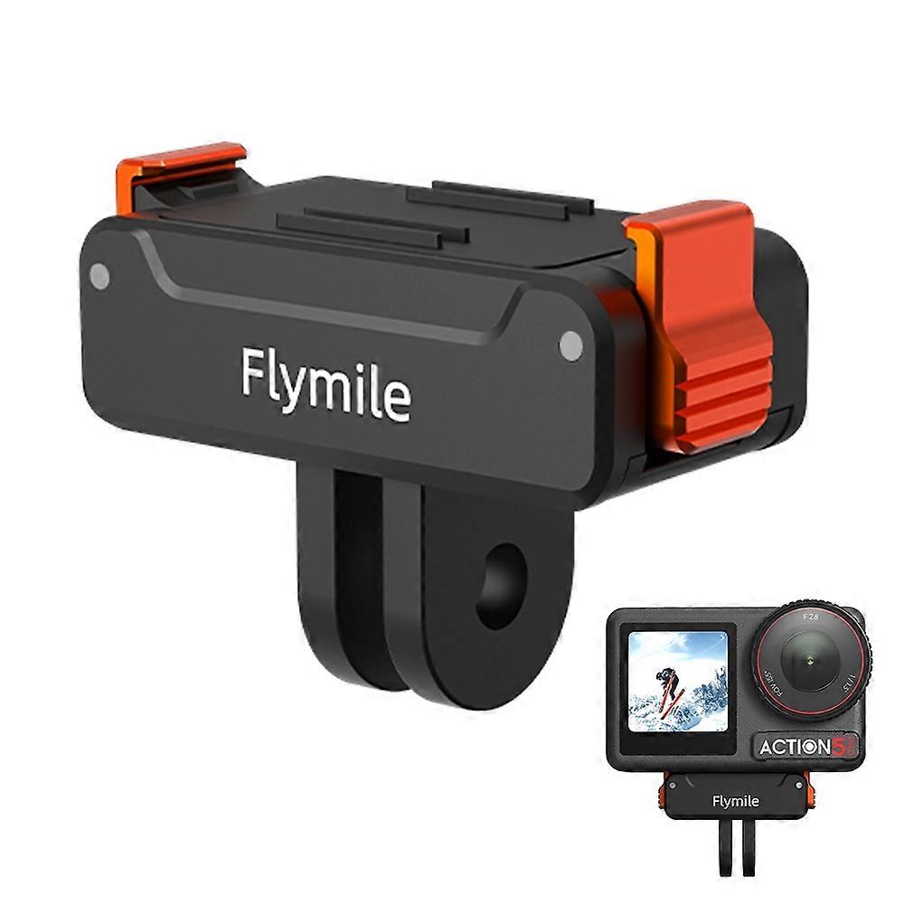 FLYMILE Action Camera Mount Base for DJI Osmo Action 5 Pro/4/3 Quick Release Nylon Plastic Adapter