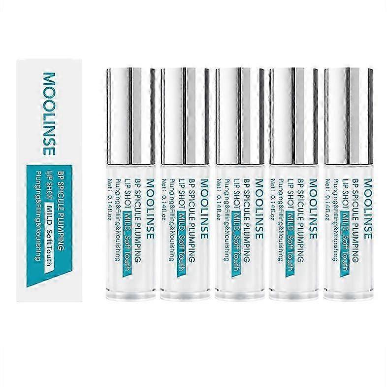 1-5x Bp-Spicule Plumping Lip Shot, Spicule Plumping Lip Balm, Hyaluronic Acid Lip Plumper, Lip Essence Oil 4ml, Moisturizing Day & Night Lip Care