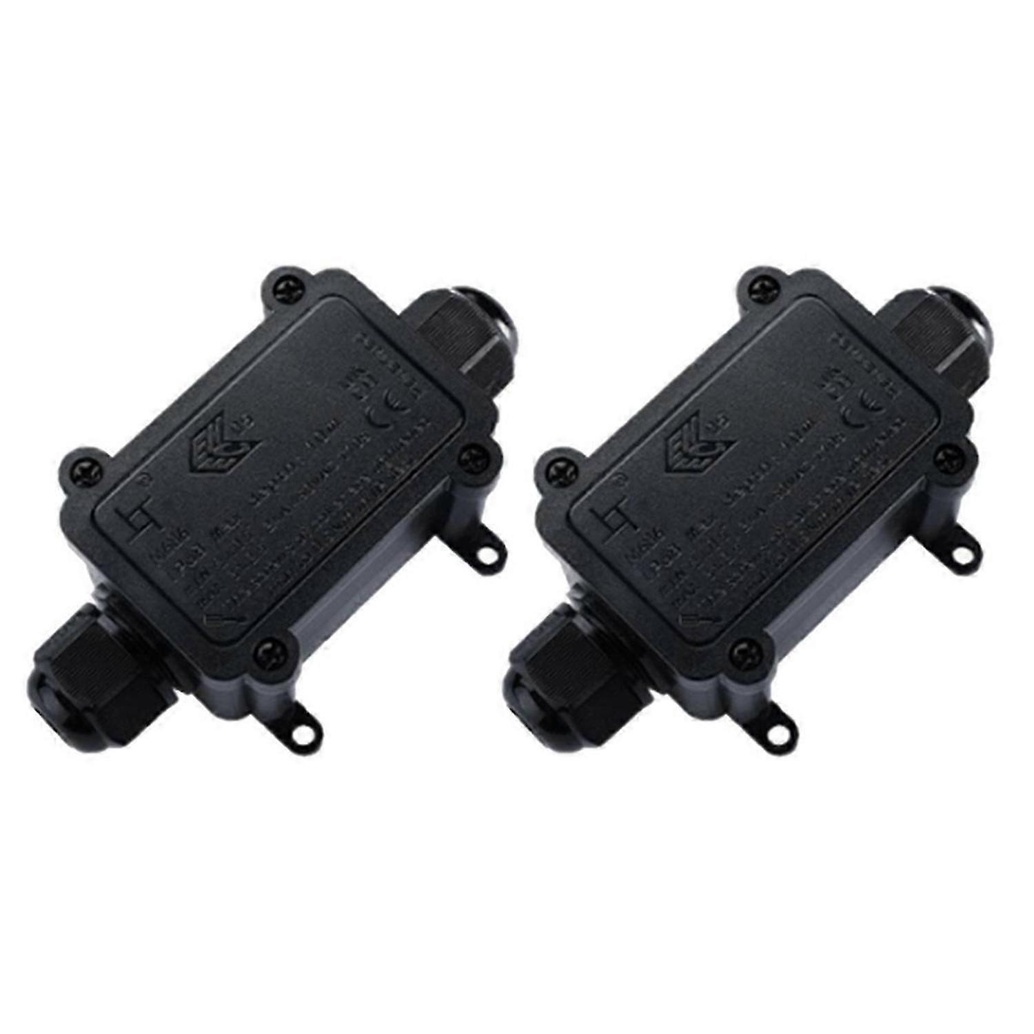 Waterproof Junction Box Electrical Connector One-in-One-Out Waterproof Junction Box Cable Connector