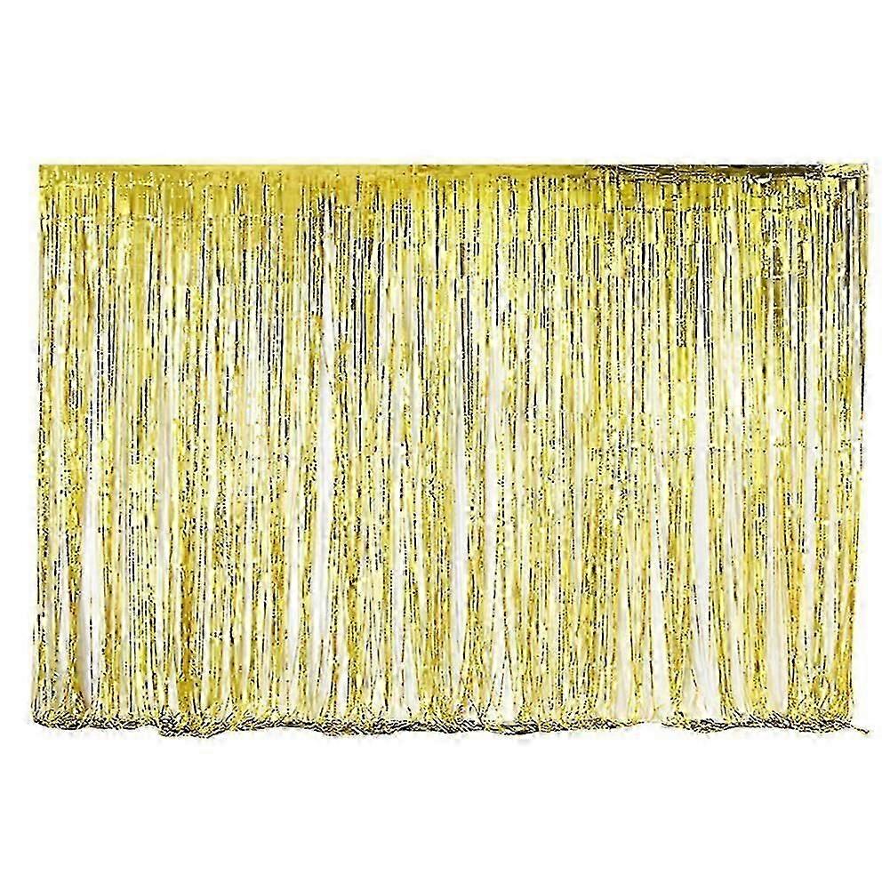 Gold Fringe Door Curtain for Party Room Birthday Party Stage Background Wedding Decor PropsGold Door Curtain