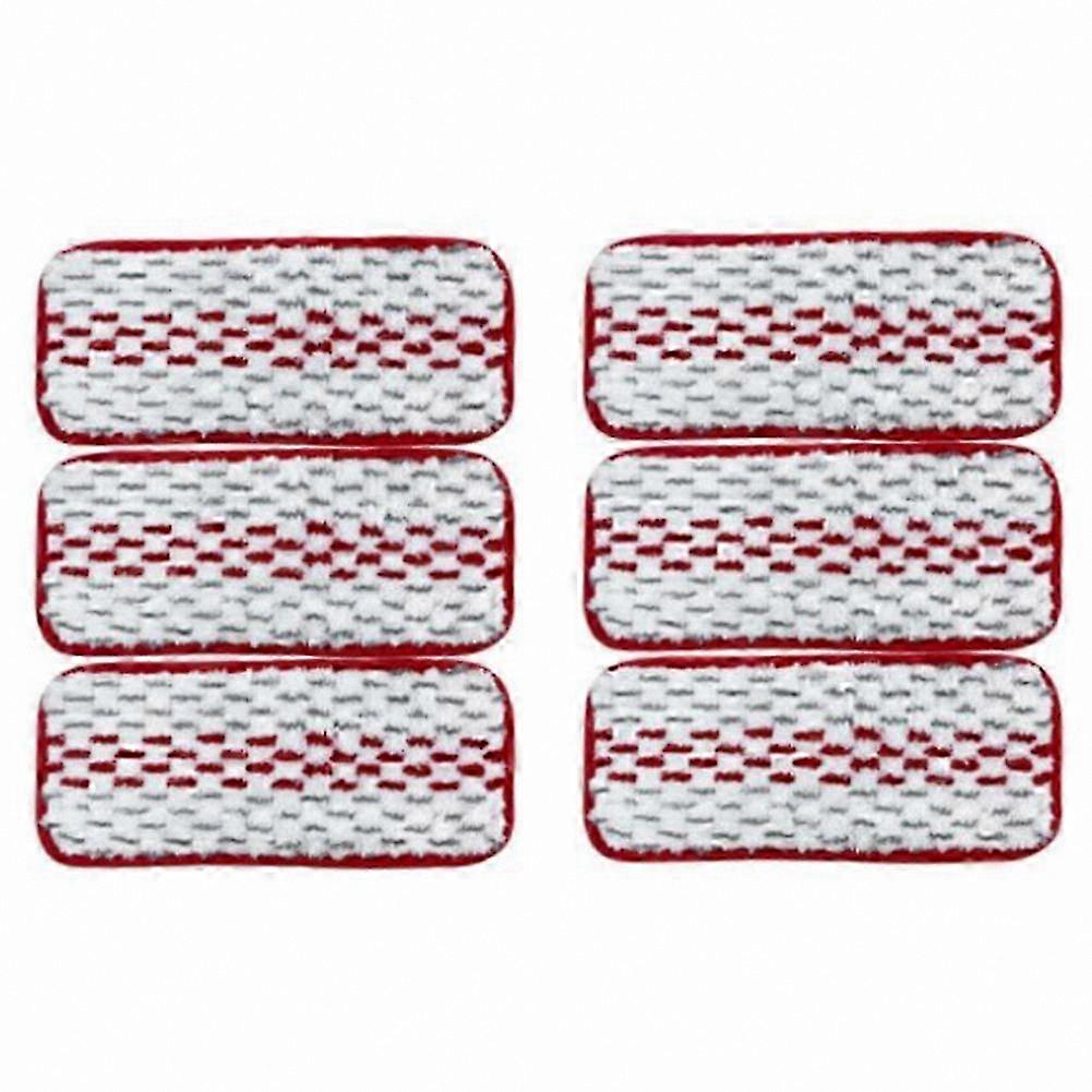 Reusable Microfiber Mop Pads, 6-Pack Cleaning Cloths for Floor Mops