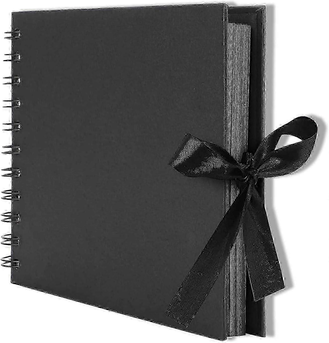 DIY Scrapbook Photo Album Kit with 30 Black Pages