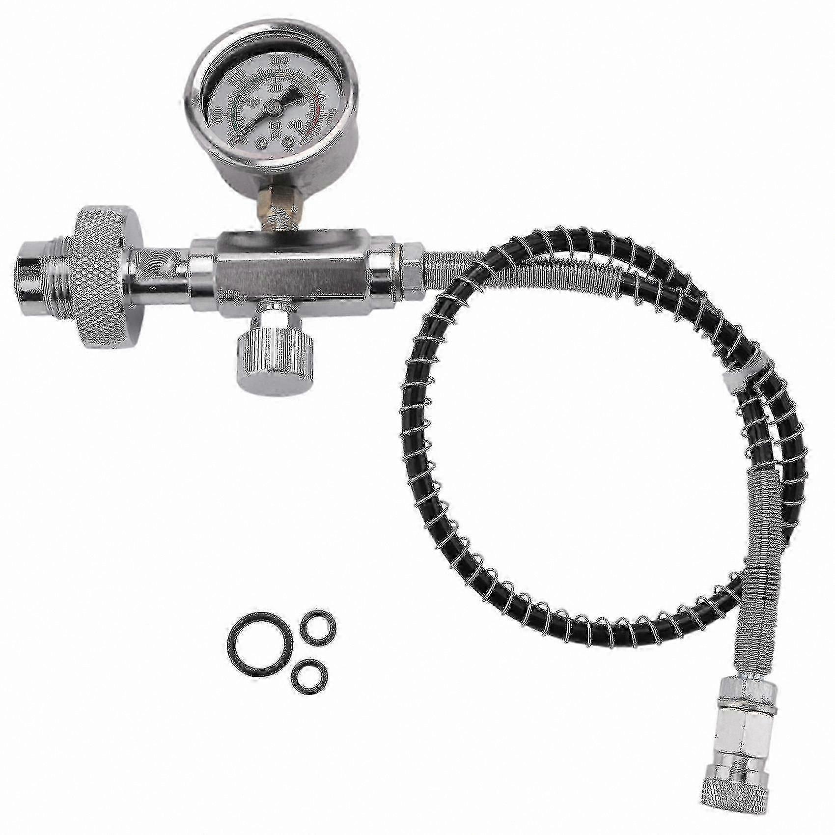 Scuba Tank Adapter with 50cm Hose and G5/8 Connection for DIN 300 Bar
