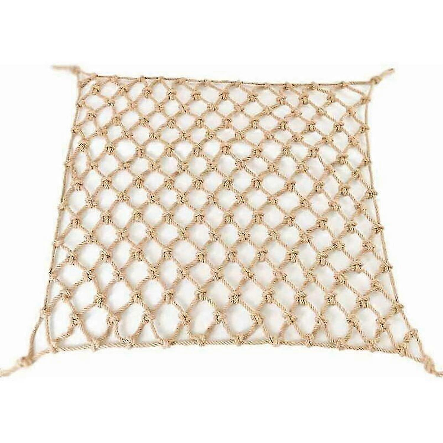 Rope Net, Playground Safety Net, Mesh Width 6cm, Rope Thickness 4mm, (Size:1x4m)Tarpaulins & Trailer Nets