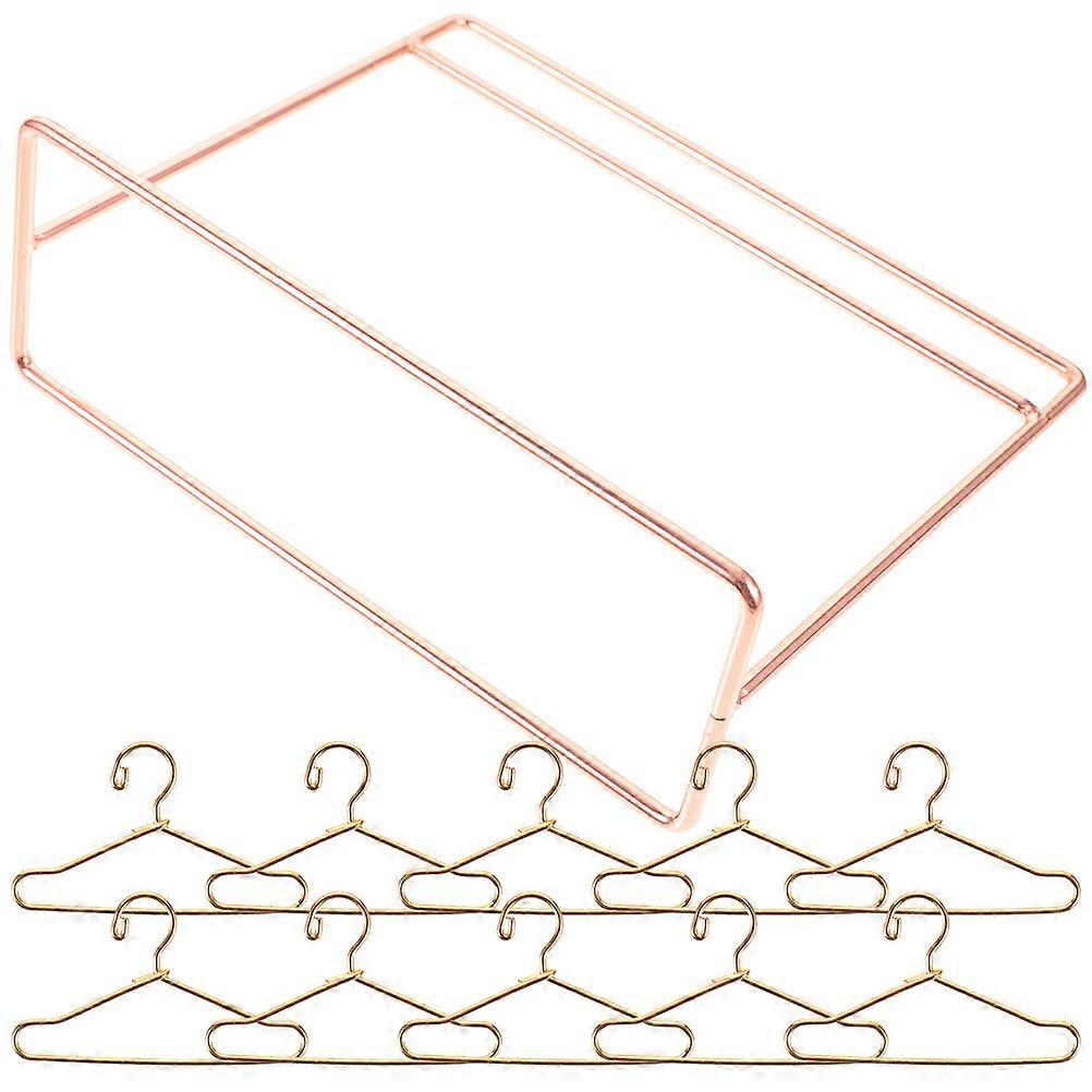 Mini Doll Clothes Rack Iron Doll Clothes Display Rack for 1Set