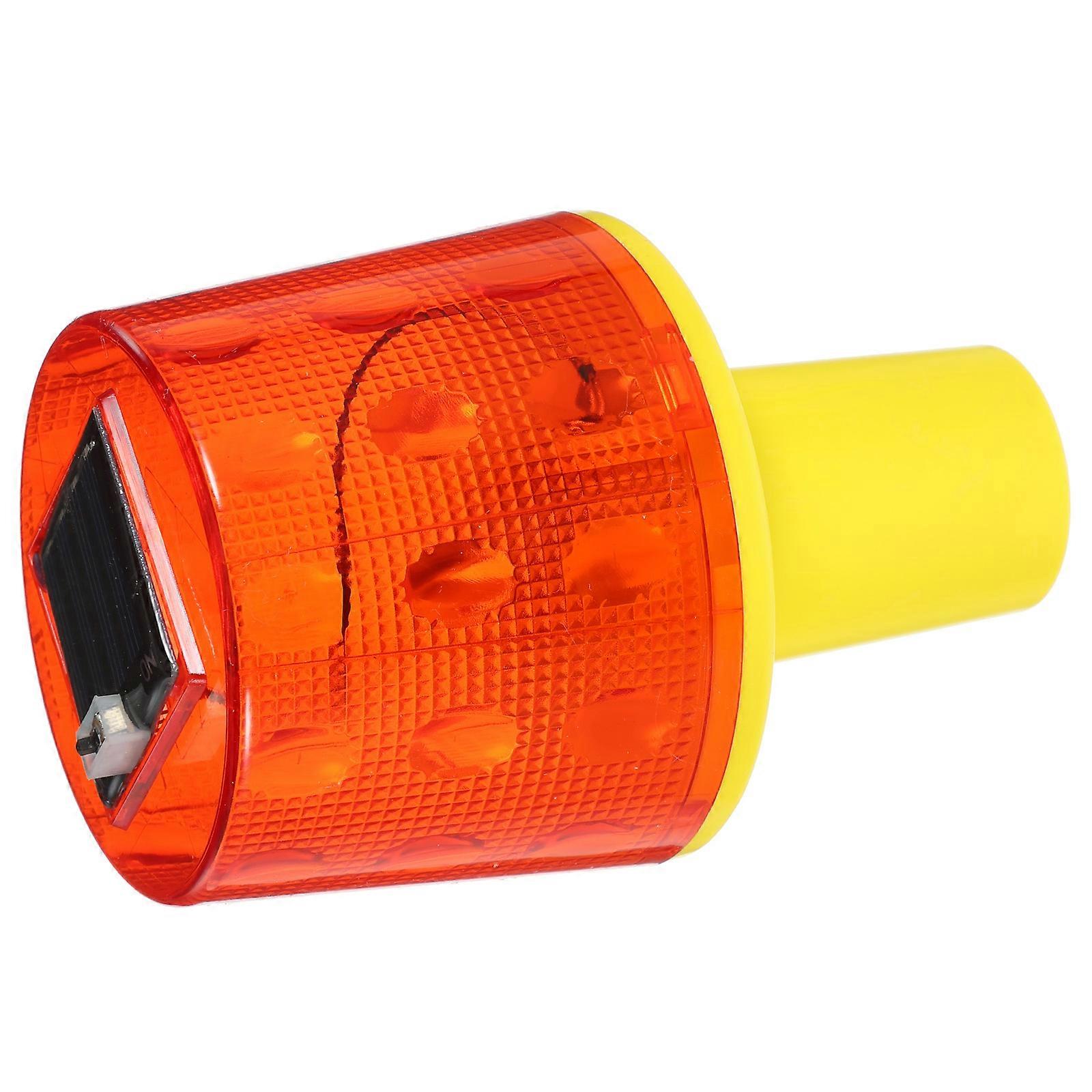 Solar Warning Light Roadside Featuring Nighttime Flashing 2Pcs