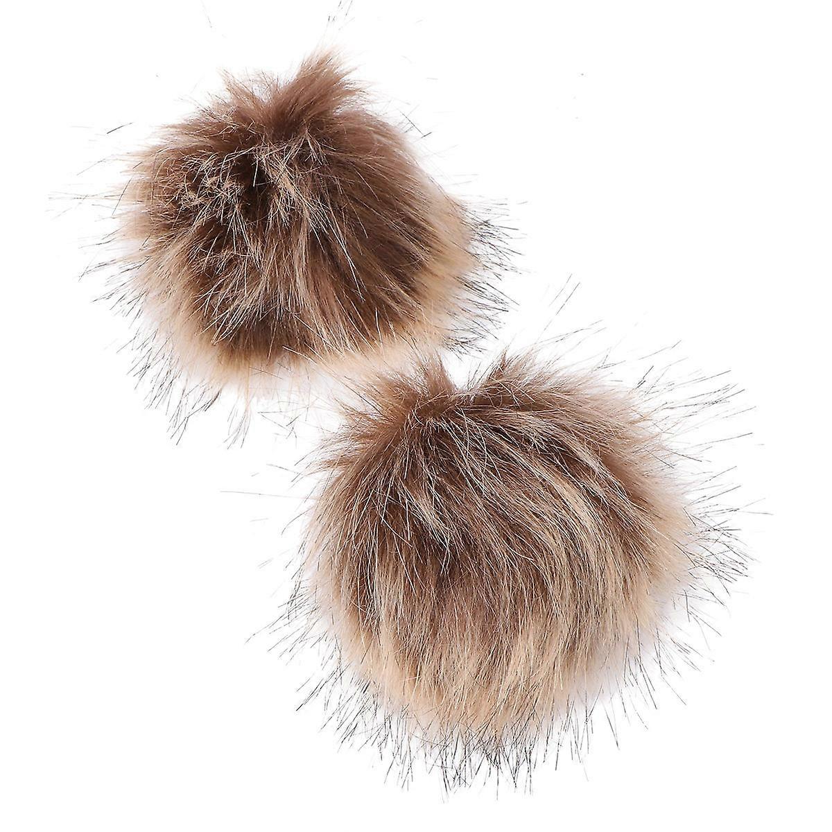 Plush Adornment Artificial Wool Fuzzy Ball for Decoration 4Pcs Set