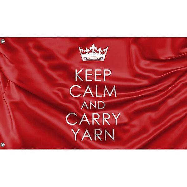 Håll dig lugn och bär garnflagga FG540