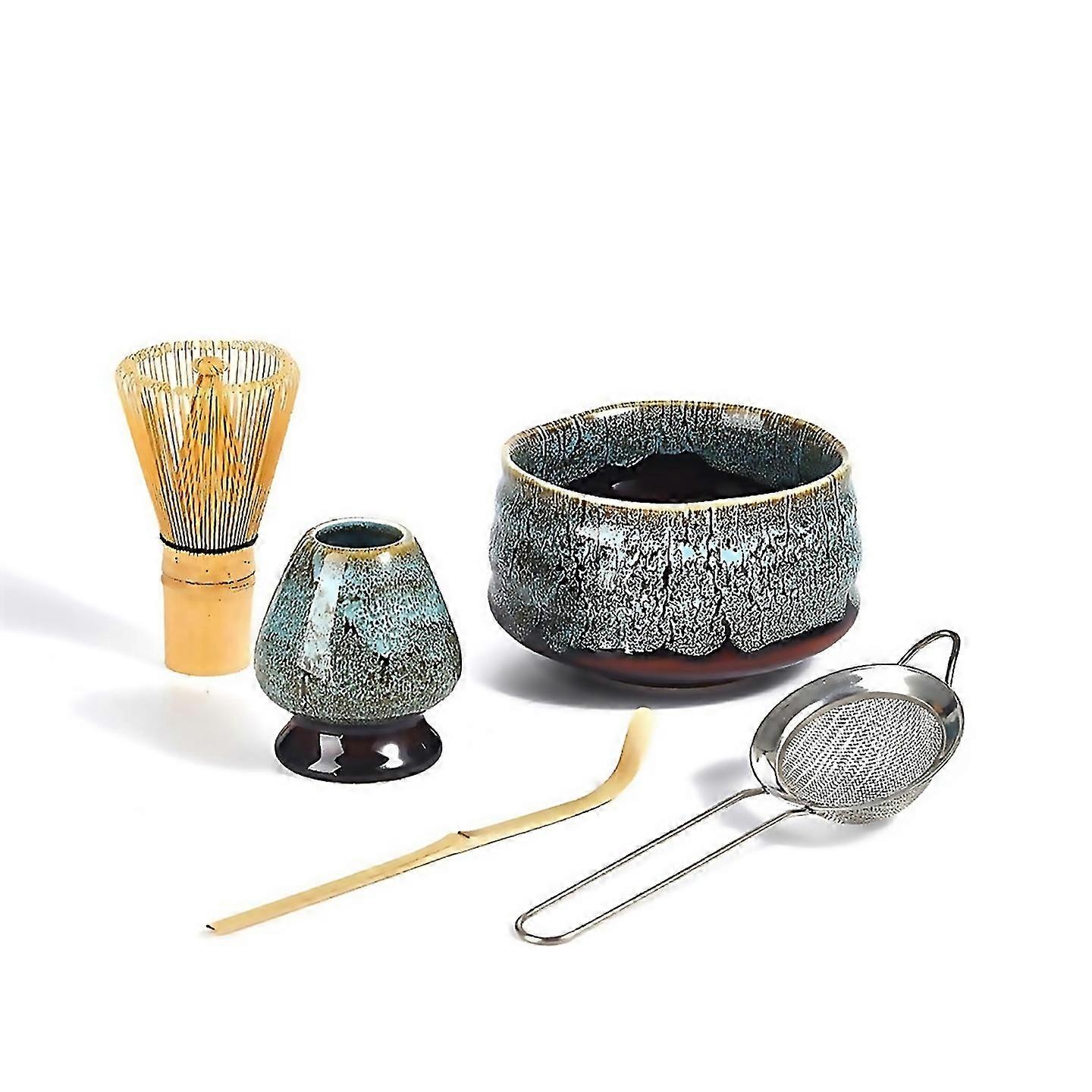 Per 5pc Handmade Home Matcha Tea Set Tool Stand Kit