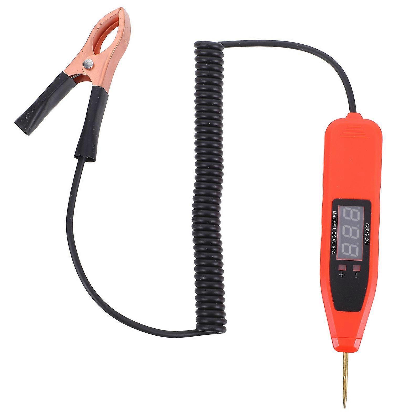 Digital Voltage Tester Pen for Automotive Electrical Systems Car Circuit Tester with LED Display Portable Electric Test Pen for Cars Trucks and SUVs
