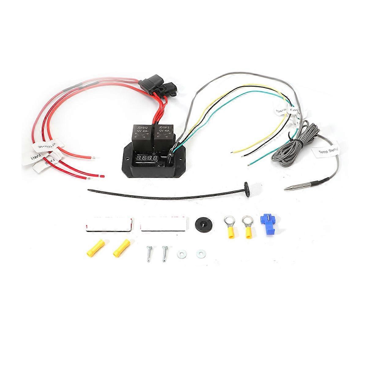 Temperature Range Digital Electric Thermatic Fan Switch Kit