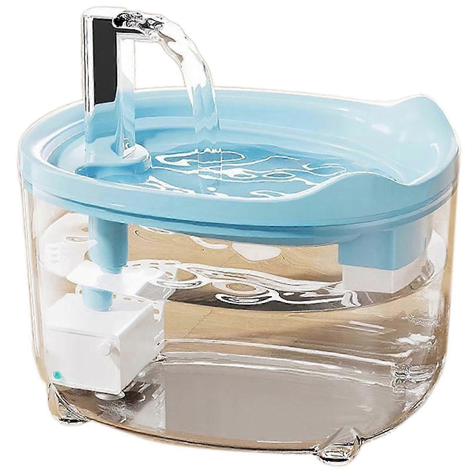 Large Capacity Filtered Cat Drinking Bowl with Built-in Filter for Indoor Cats in the UK