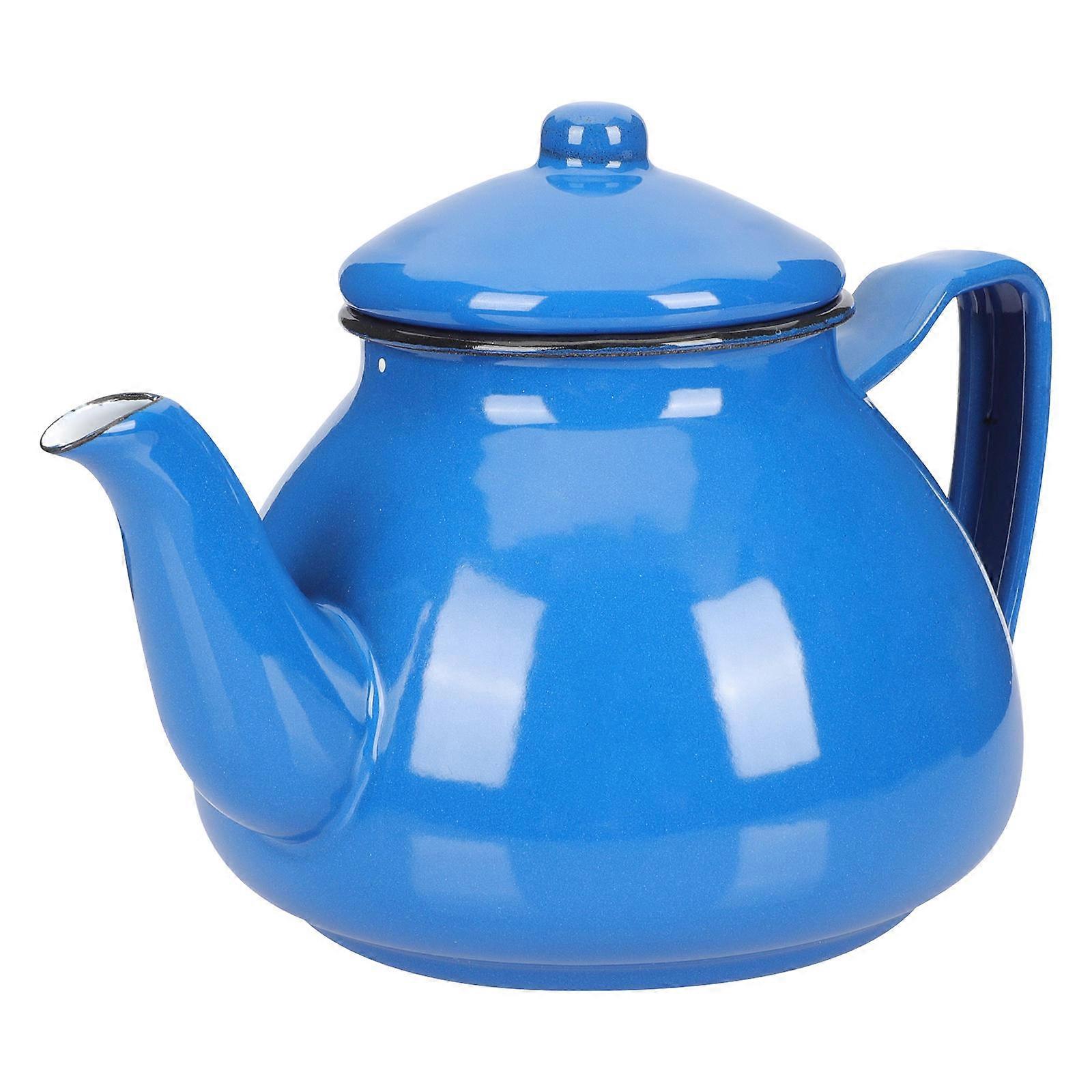 Enameled Water Kettle 2Pcs Thickened Heating Pot Perfect For Home Entertainment And Decorative Use