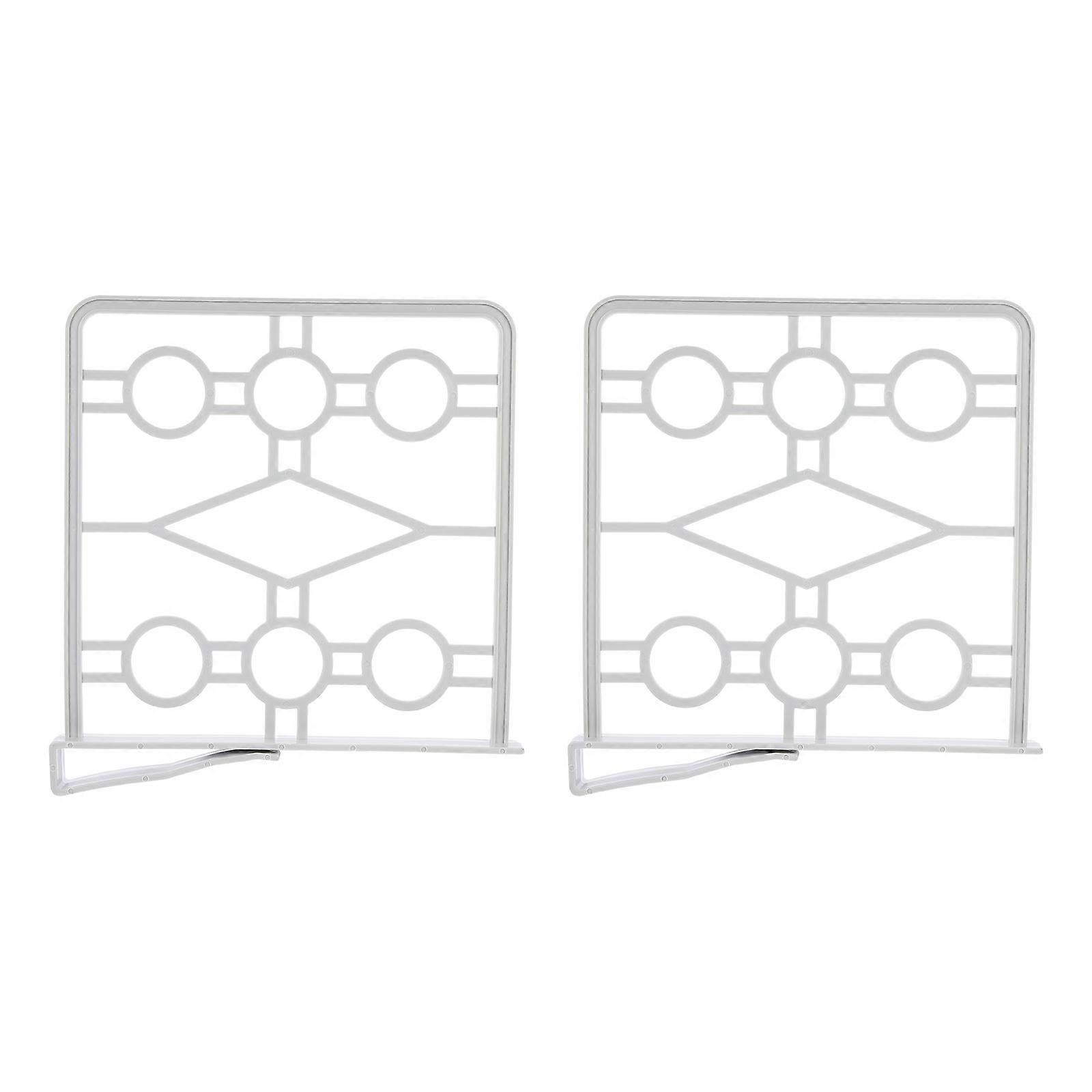 Plastic Closet Shelf Dividers for Home Use Grey 2Pcs Organizers
