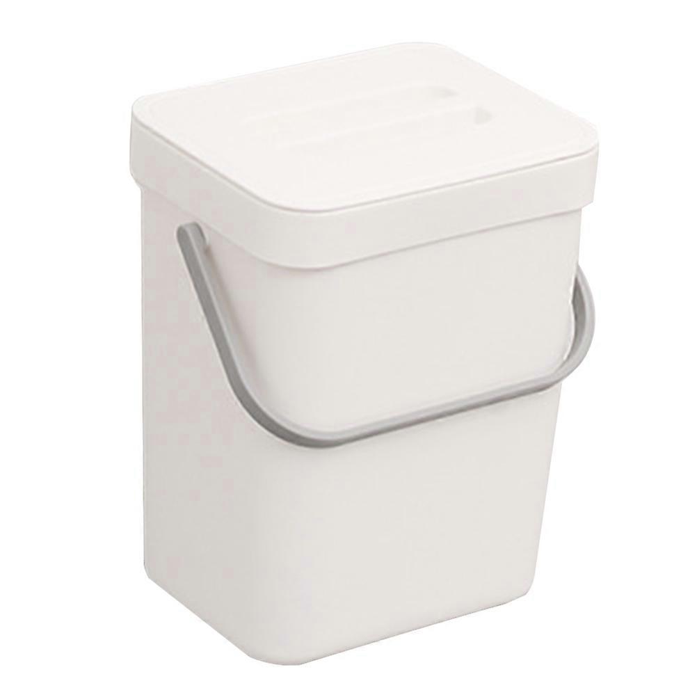 Home Trash Can Wall Hanging Trash Bin with Lid 2Pcs for Kitchen Use