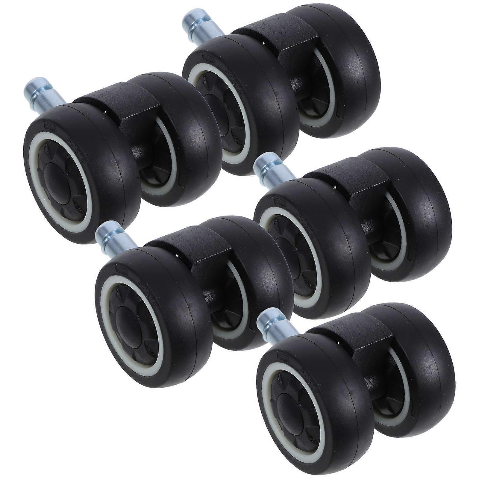 Silent Chair Casters For Office Chair 10Pcs Heavy Duty Replacement Ideal For Hardwood Floors And Tiles With Metal And TPR Material