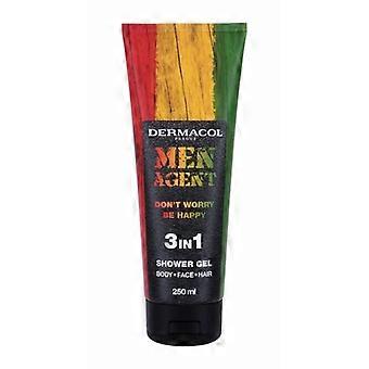 Shower Gel - DERMACOL - Don't Worry Agent - 250ml - Fruit and Citrus Aroma - Paraben-Free