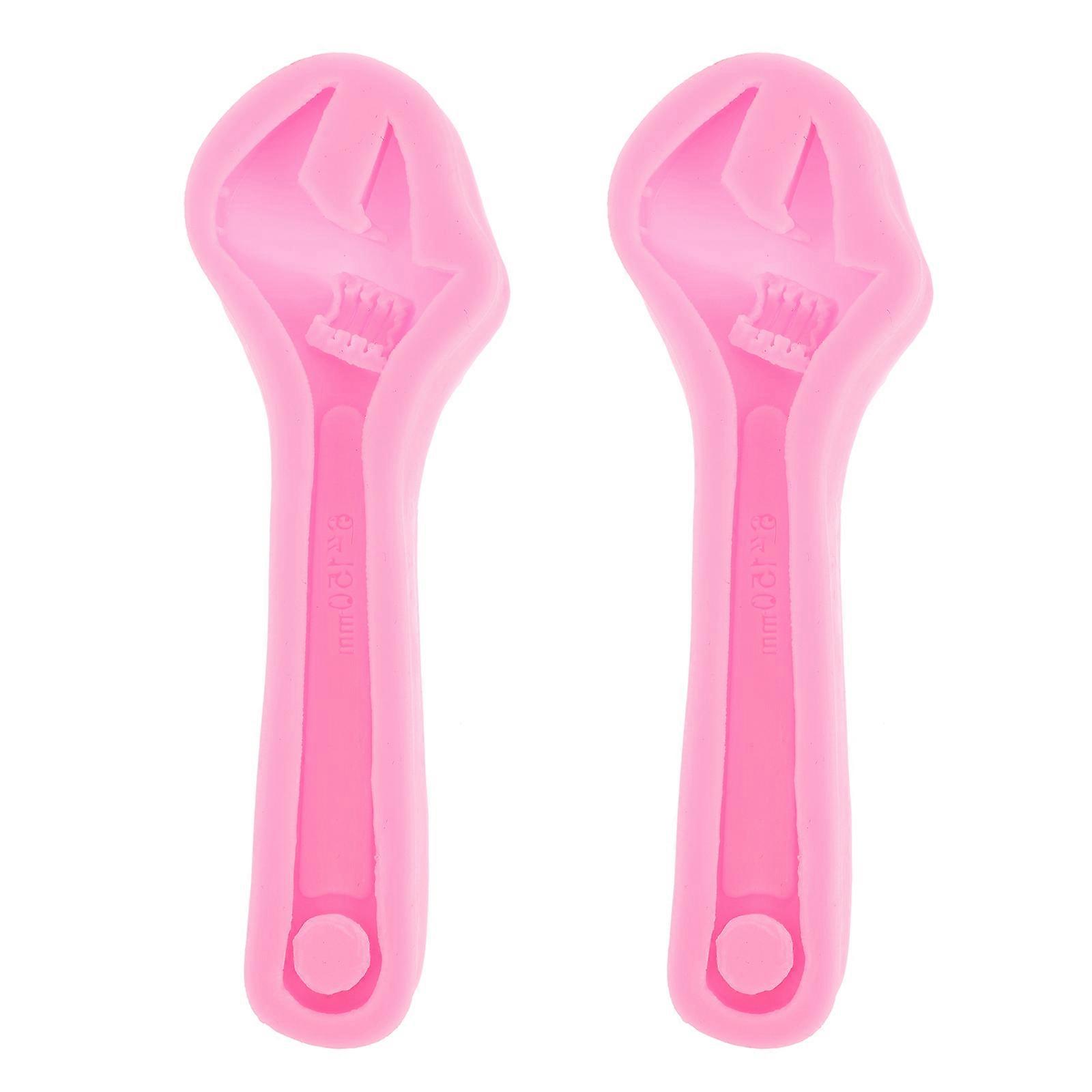 Baking Tool Cake Mold Wrench Shape for DIY Use 6Pcs Silicone Set