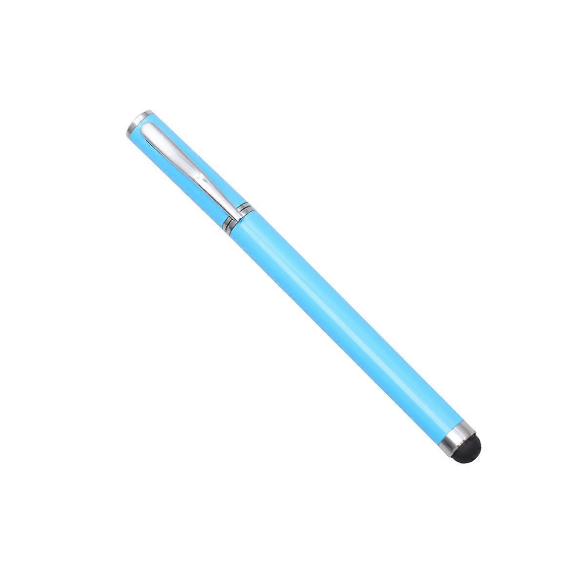 Capacitive Pen For Office And Drawing Use 2Pcs Sky-Blue Metal Touch Screen Writing Instrument For General Users