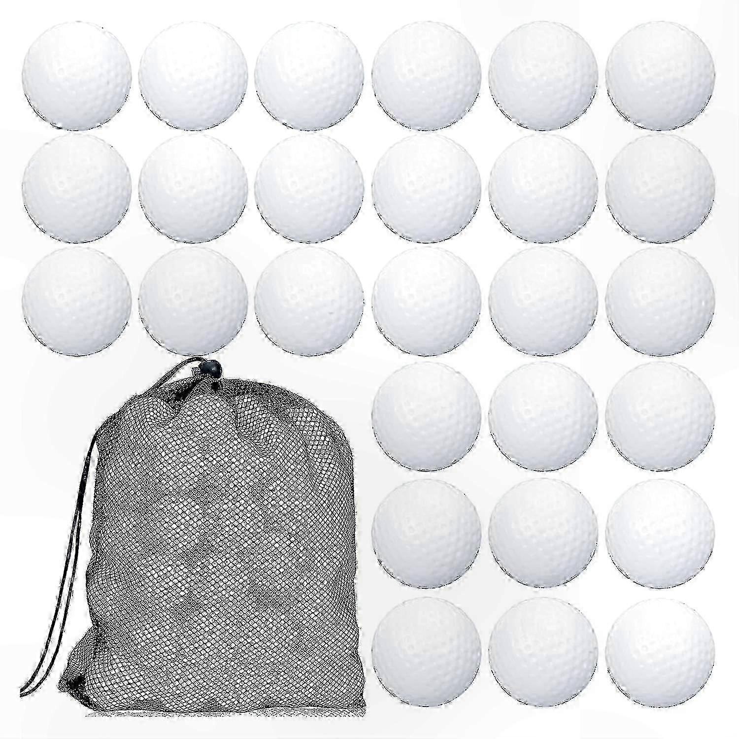 Eco-Friendly Golf Practice Balls with Mesh Storage Bag, 100 Count