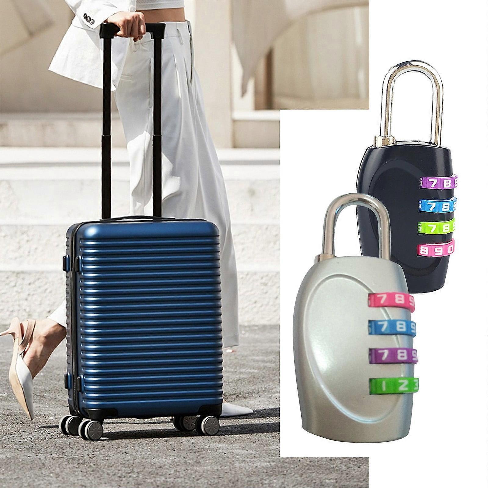 4 Digit Zinc Alloy Combination Padlock, White - Compatible with Kpamnxio Adapter, for Lockers, Luggage, Gym, School Cabinet