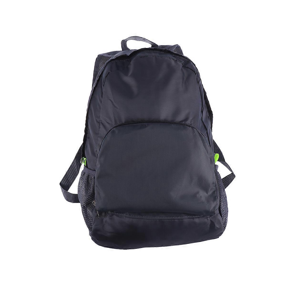 Outdoor Bag Folding Backpack for Storage Use 2Pcs Grey Waterproof Shoulder Bags