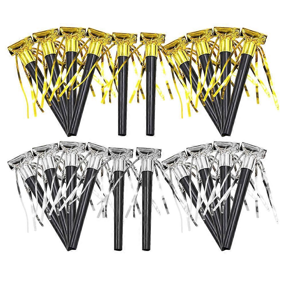 Group Entertainment Party Blowouts 60 Pcs Funny Birthday Horns Assorted Color Whistles Suitable For Children And Adults Parties