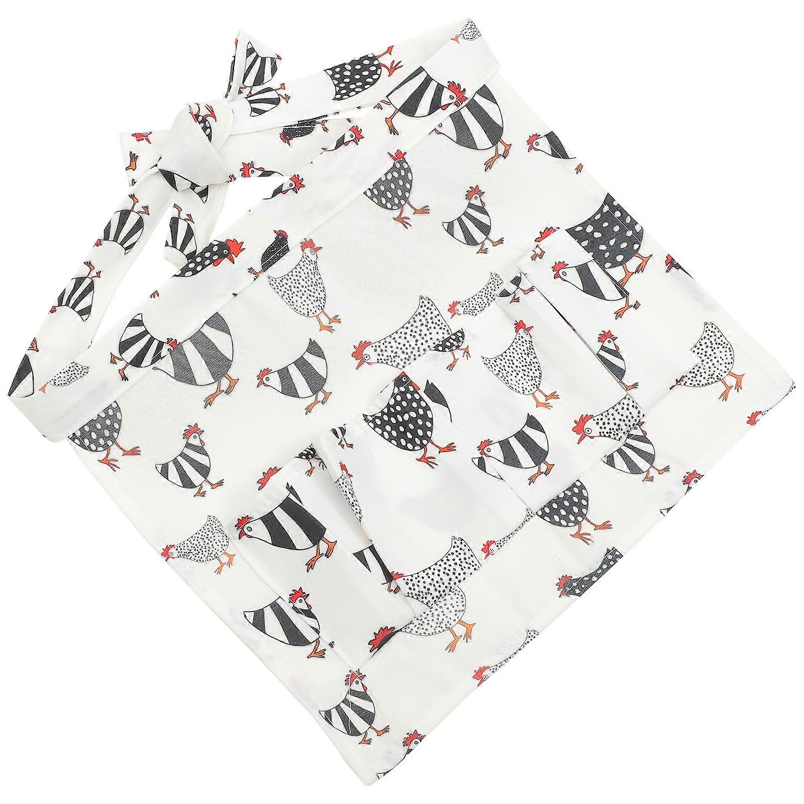 Chicken Egg Apron with Pockets for Collecting 5Pcs Cloth Apron Set