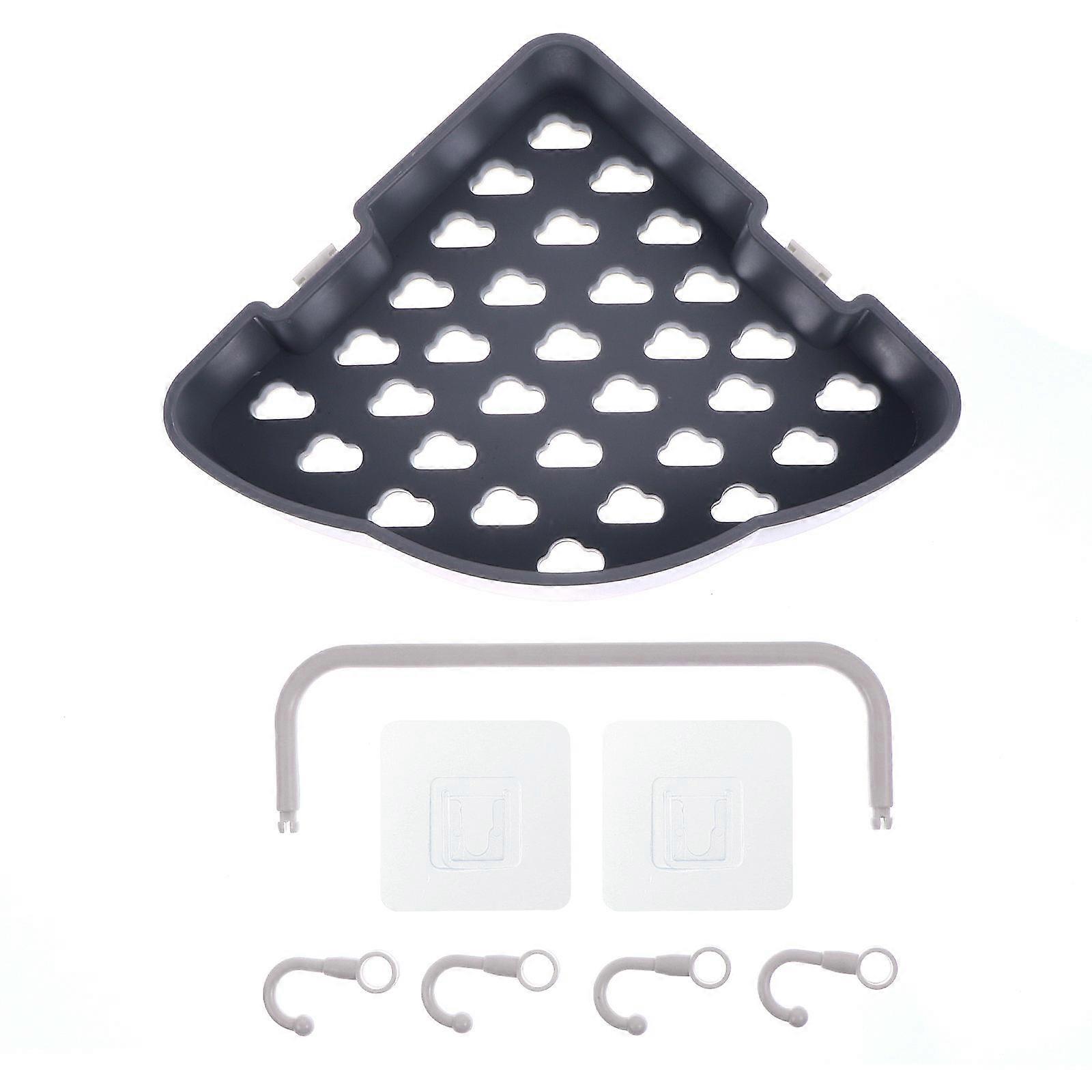 Multipurpose Storage Rack Bathroom Punch-Free Holder 3Pcs